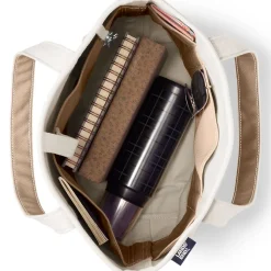 Mittelgroße offene Canvas-Tasche
