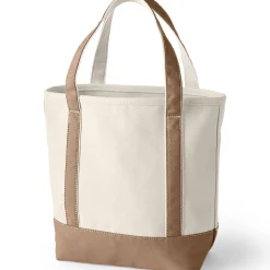 Mittelgroße offene Canvas-Tasche