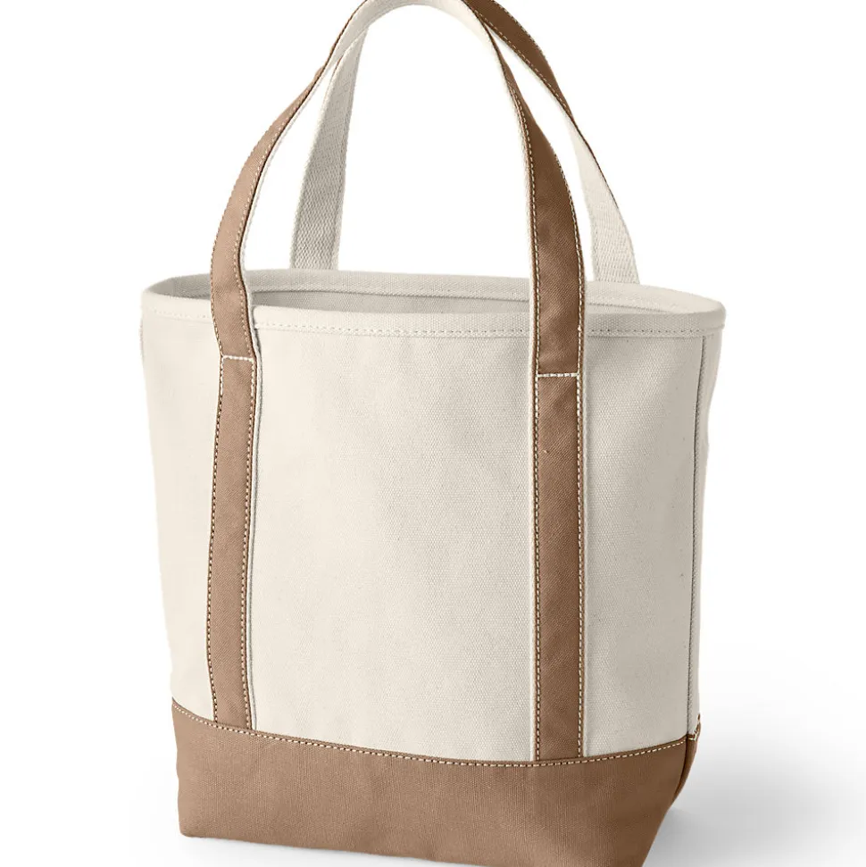 Mittelgroße offene Canvas-Tasche
