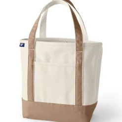 Mittelgroße offene Canvas-Tasche