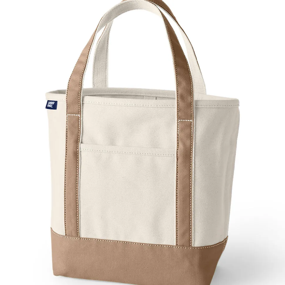 Mittelgroße offene Canvas-Tasche