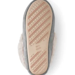 Mokassin-Slipper in Veloursleder-Optik für Damen