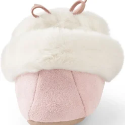 Mokassin-Slipper in Veloursleder-Optik für Damen