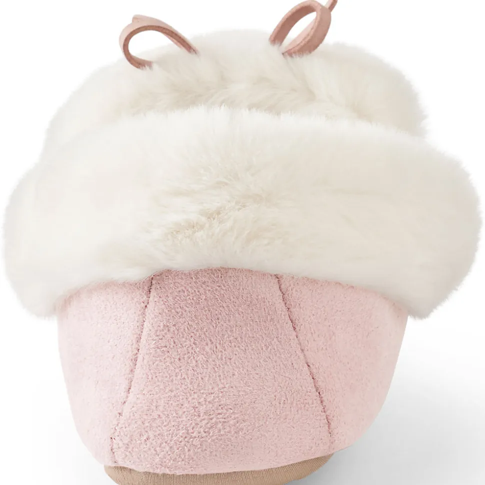Mokassin-Slipper in Veloursleder-Optik für Damen
