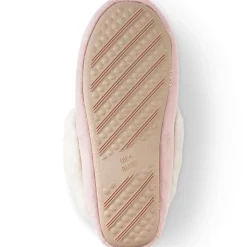 Mokassin-Slipper in Veloursleder-Optik für Damen