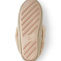Mokassin-Slipper in Veloursleder-Optik für Damen