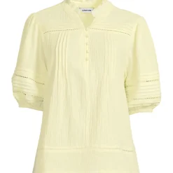 Musselin-Bluse mit Leiterborte für Damen