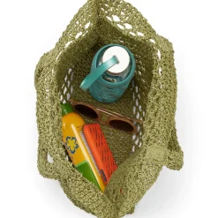 Offene Papierstroh-Tasche