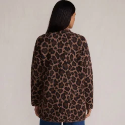 Offener Long-Cardigan aus Wimperngarn für Damen