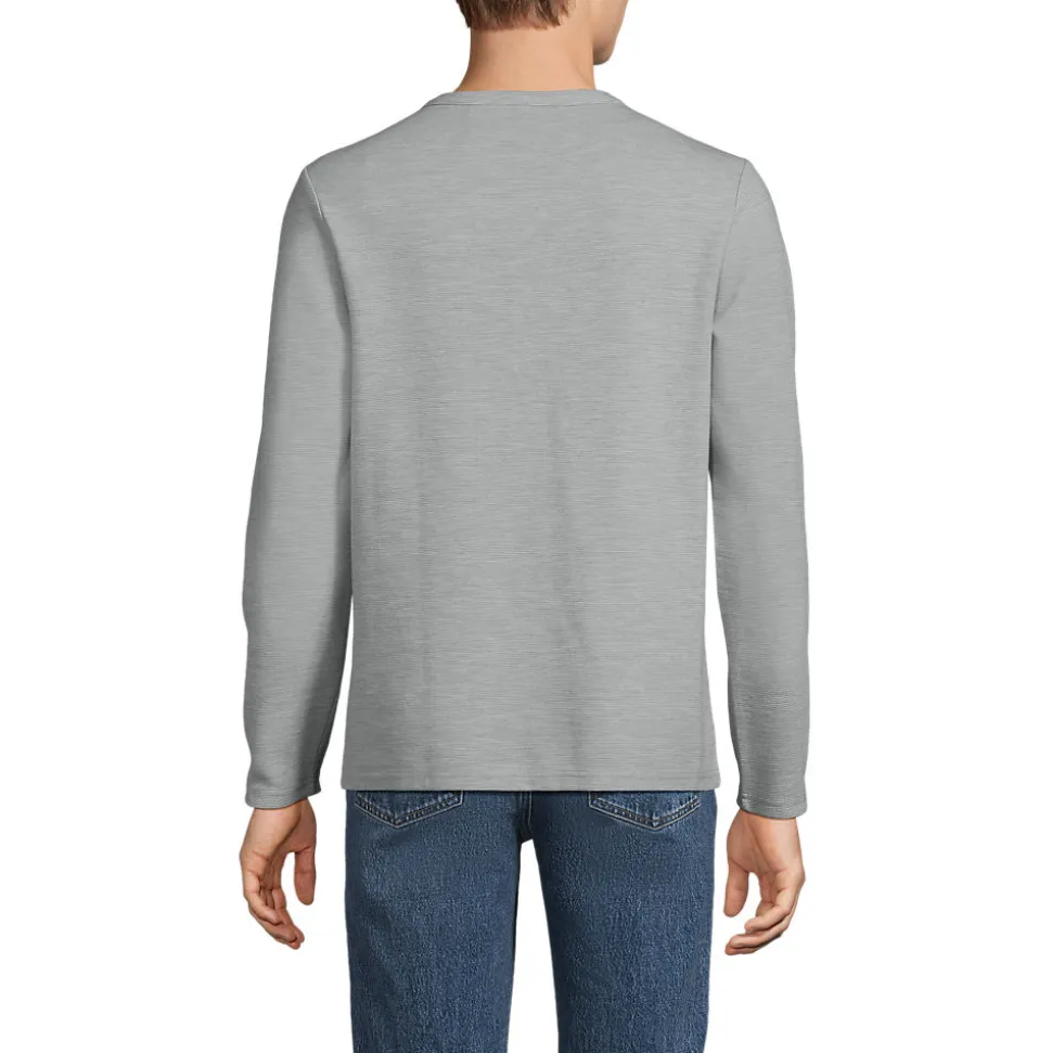 Ottoman-Henleyshirt mit langen Ärmeln für Herren