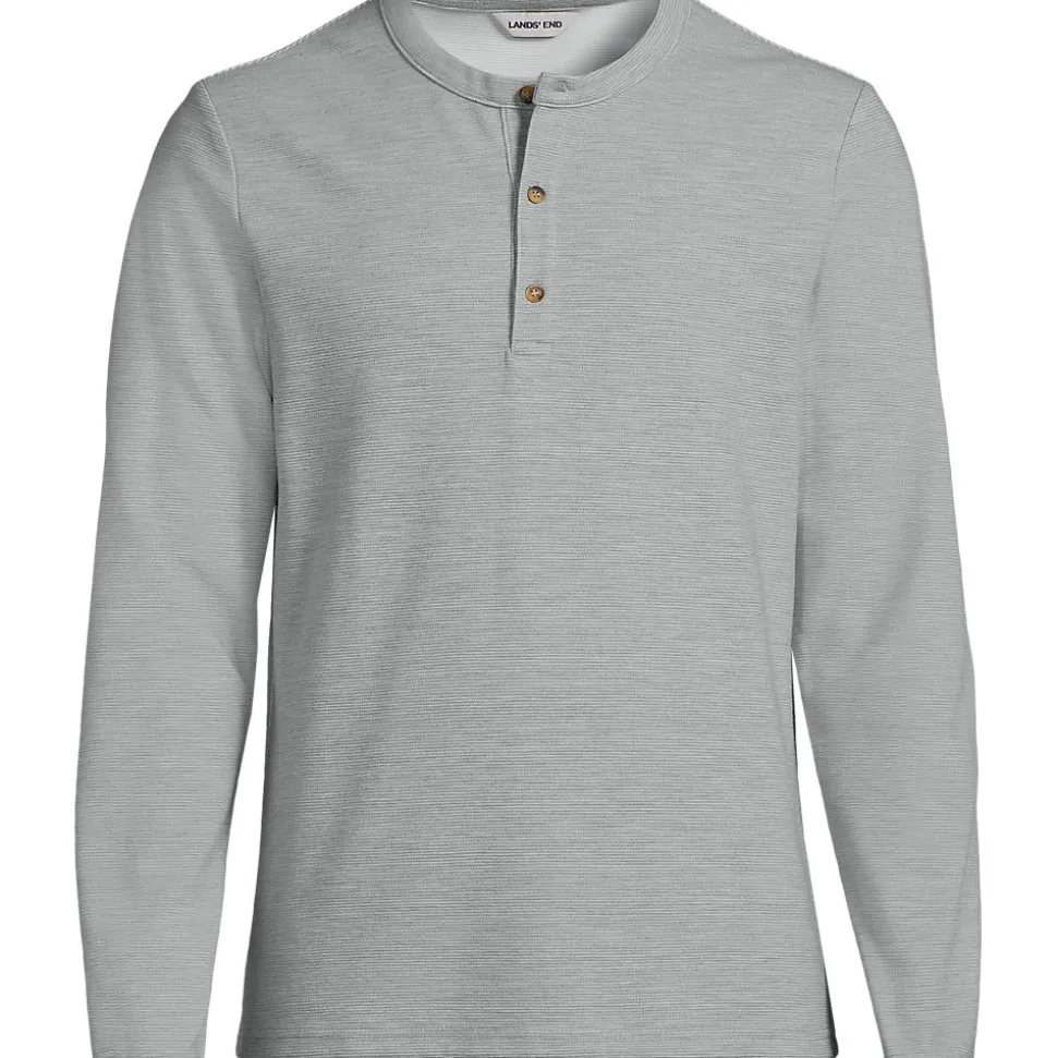 Ottoman-Henleyshirt mit langen Ärmeln für Herren
