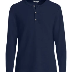 Ottoman-Henleyshirt mit langen Ärmeln für Herren