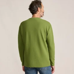 Ottoman-Rippshirt mit langen Ärmeln für Herren
