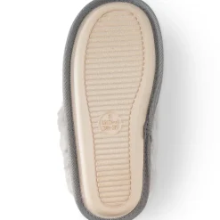Pantoffel in Veloursleder-Optik für Damen