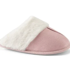 Pantoffel in Veloursleder-Optik für Damen