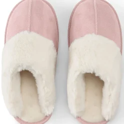 Pantoffel in Veloursleder-Optik für Damen