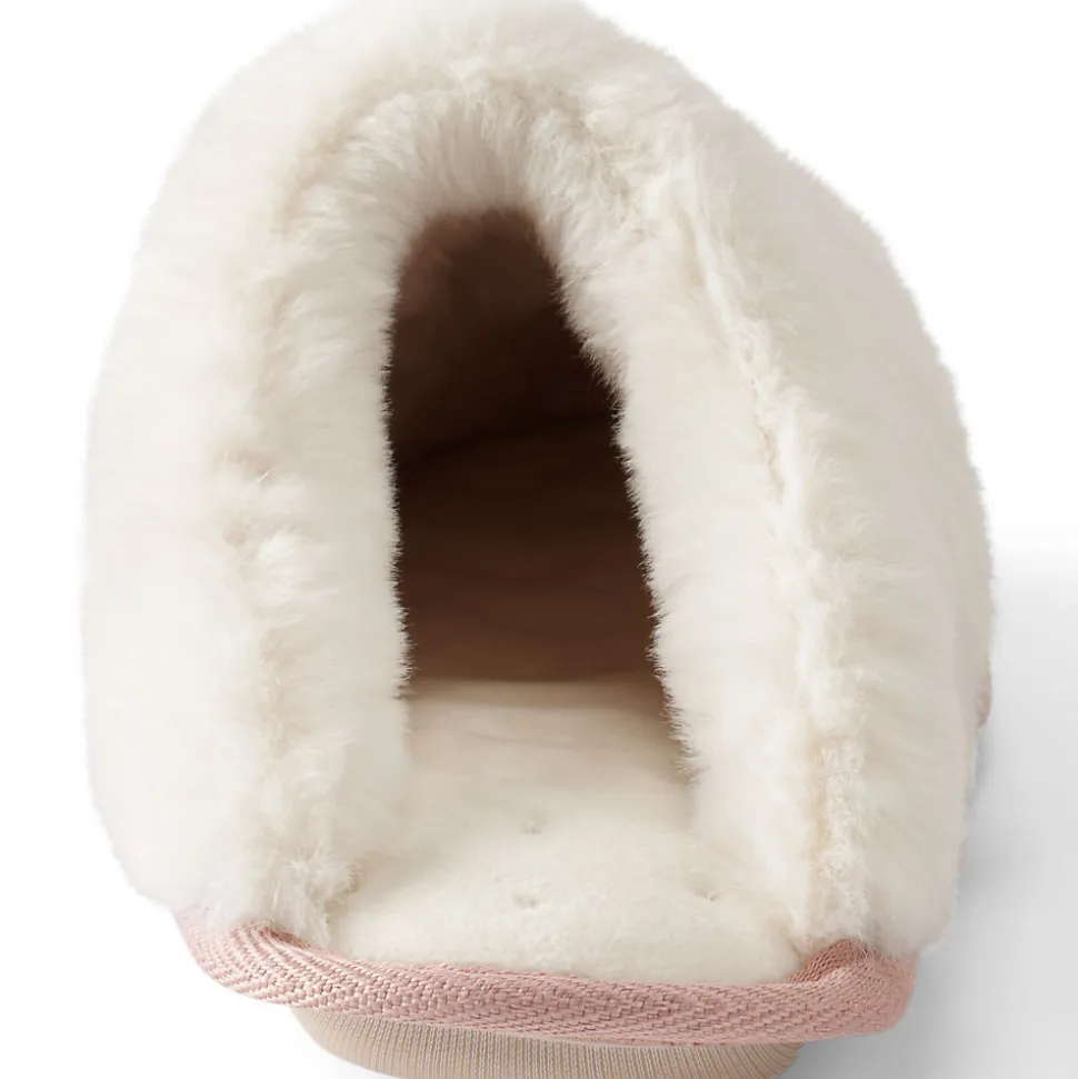 Pantoffel in Veloursleder-Optik für Damen