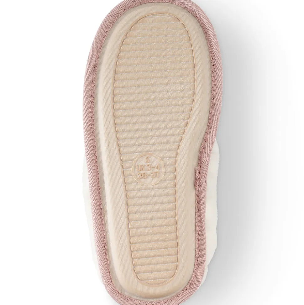 Pantoffel in Veloursleder-Optik für Damen