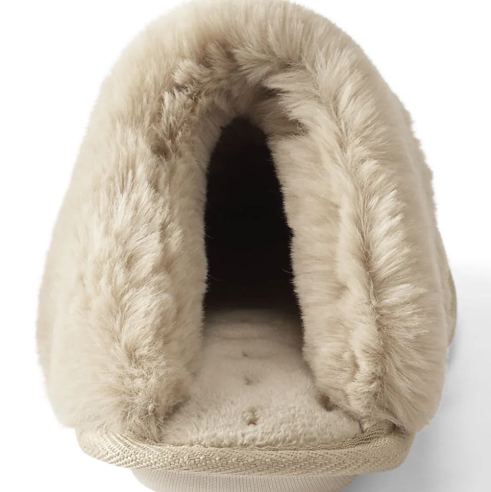 Pantoffel in Veloursleder-Optik für Damen