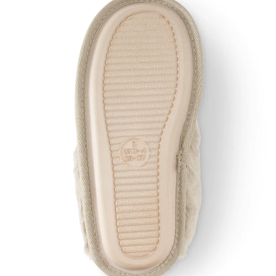 Pantoffel in Veloursleder-Optik für Damen