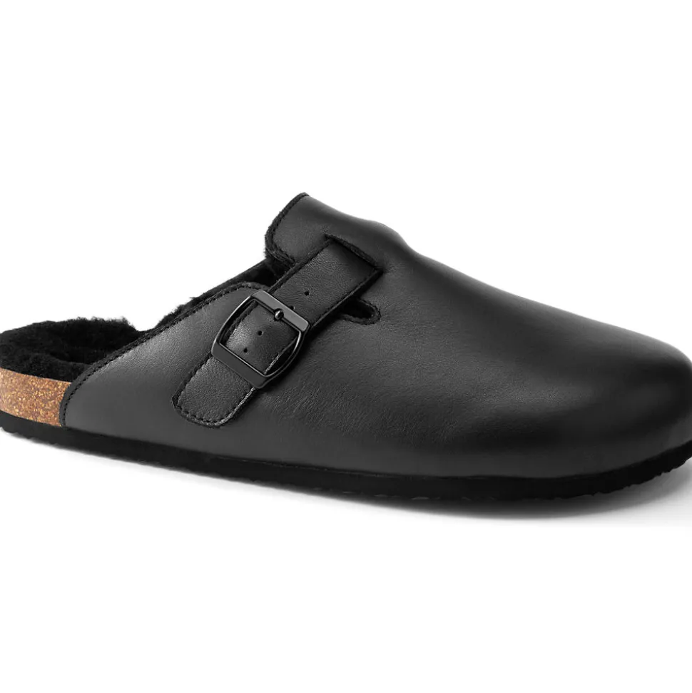 Pantoffeln aus Leder mit Schnalle für Herren