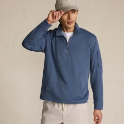 Performance Piqué-Pullover mit Reißverschluss für Herren