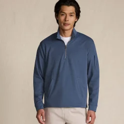 Performance Piqué-Pullover mit Reißverschluss für Herren