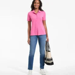 Piqué-Poloshirt für Damen