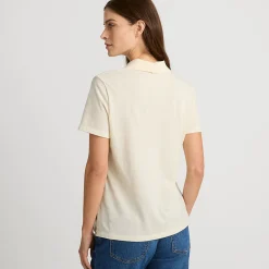 Piqué-Poloshirt für Damen