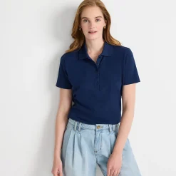 Piqué-Poloshirt für Damen