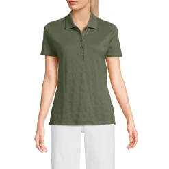 Piqué-Poloshirt für Damen