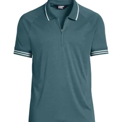 Piqué-Poloshirt mit Reißverschluss für Herren
