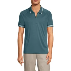 Piqué-Poloshirt mit Reißverschluss für Herren