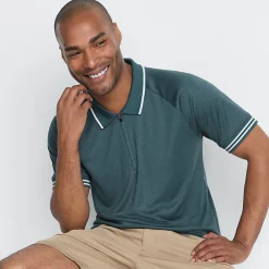 Piqué-Poloshirt mit Reißverschluss für Herren