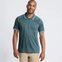 Piqué-Poloshirt mit Reißverschluss für Herren