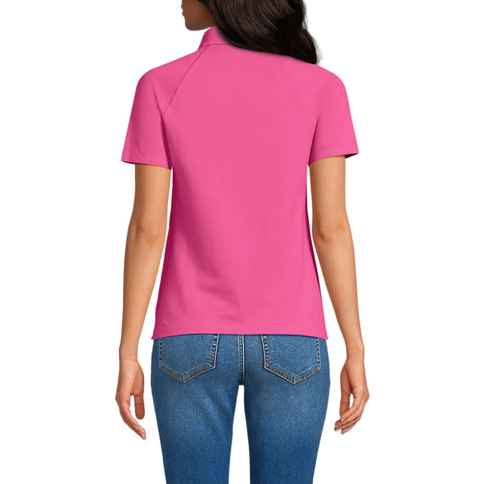 Piqué-Poloshirt SLIM FIT mit kurzen Ärmeln für Damen
