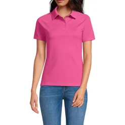Piqué-Poloshirt SLIM FIT mit kurzen Ärmeln für Damen