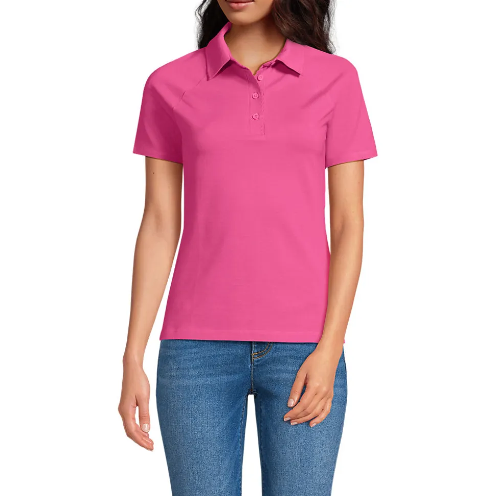 Piqué-Poloshirt SLIM FIT mit kurzen Ärmeln für Damen