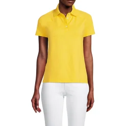 Piqué-Poloshirt SLIM FIT mit kurzen Ärmeln für Damen