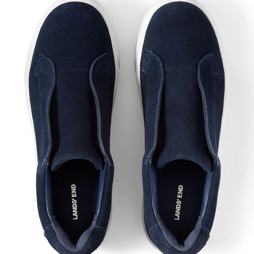 Plateau-Sneaker aus Veloursleder für Damen