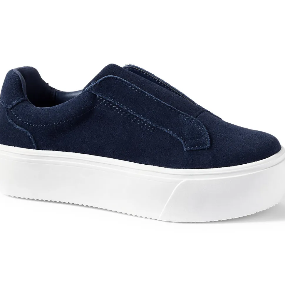 Plateau-Sneaker aus Veloursleder für Damen