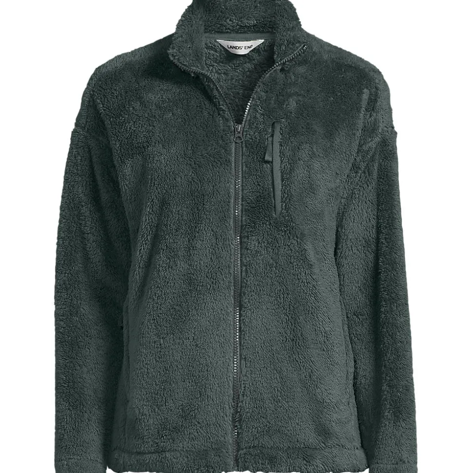 Plüschfleece-Jacke für Damen