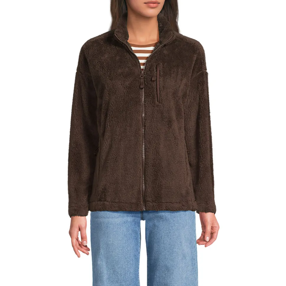 Plüschfleece-Jacke für Damen