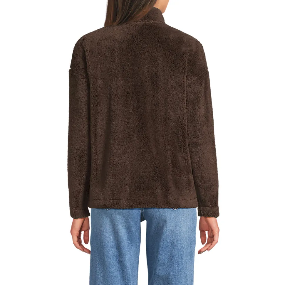 Plüschfleece-Jacke für Damen