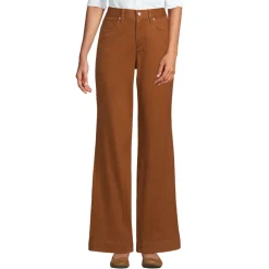 5-Pocket-Chinos mit weitem Bein für Damen
