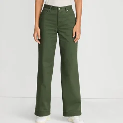 5-Pocket-Chinos mit weitem Bein für Damen
