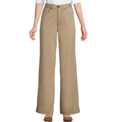 5-Pocket-Chinos mit weitem Bein für Damen