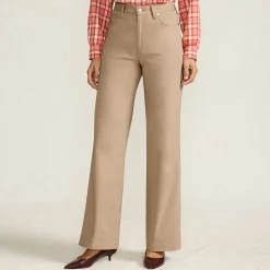 5-Pocket-Chinos mit weitem Bein für Damen