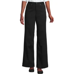 5-Pocket-Chinos mit weitem Bein für Damen