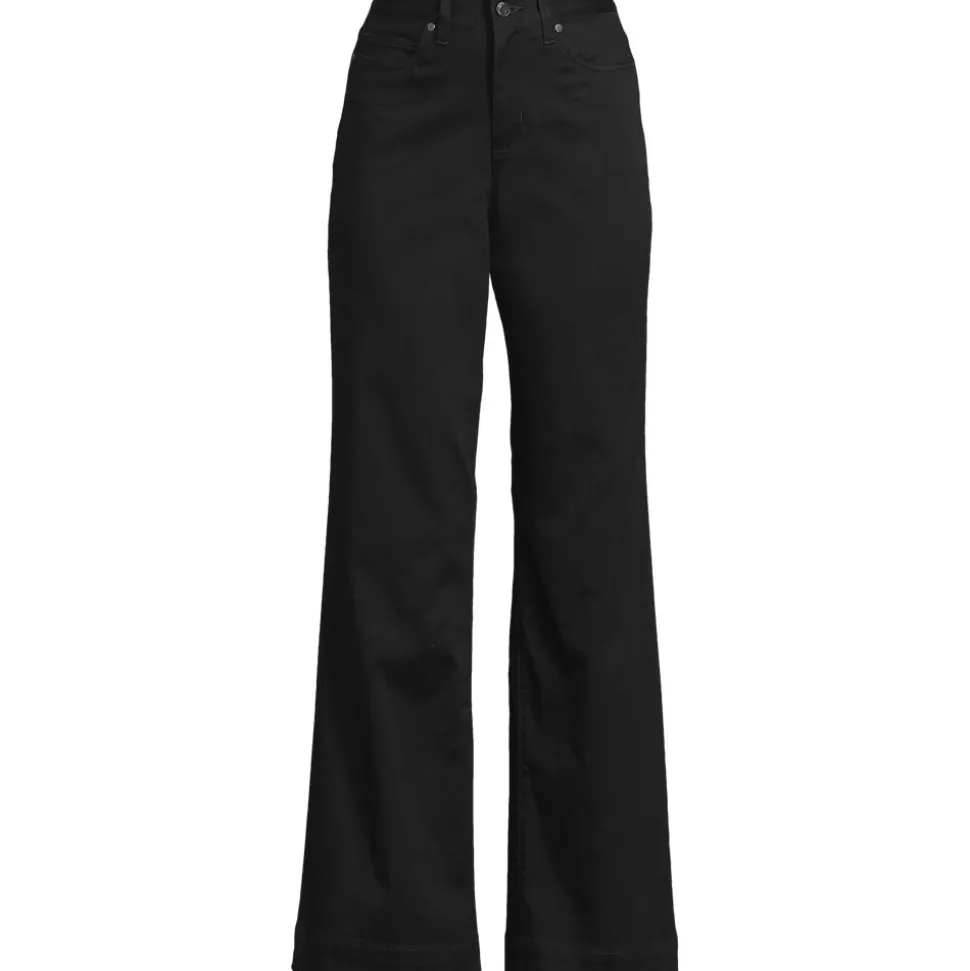 5-Pocket-Chinos mit weitem Bein für Damen